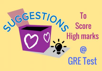 Suggestions to score high marks at GRE Test